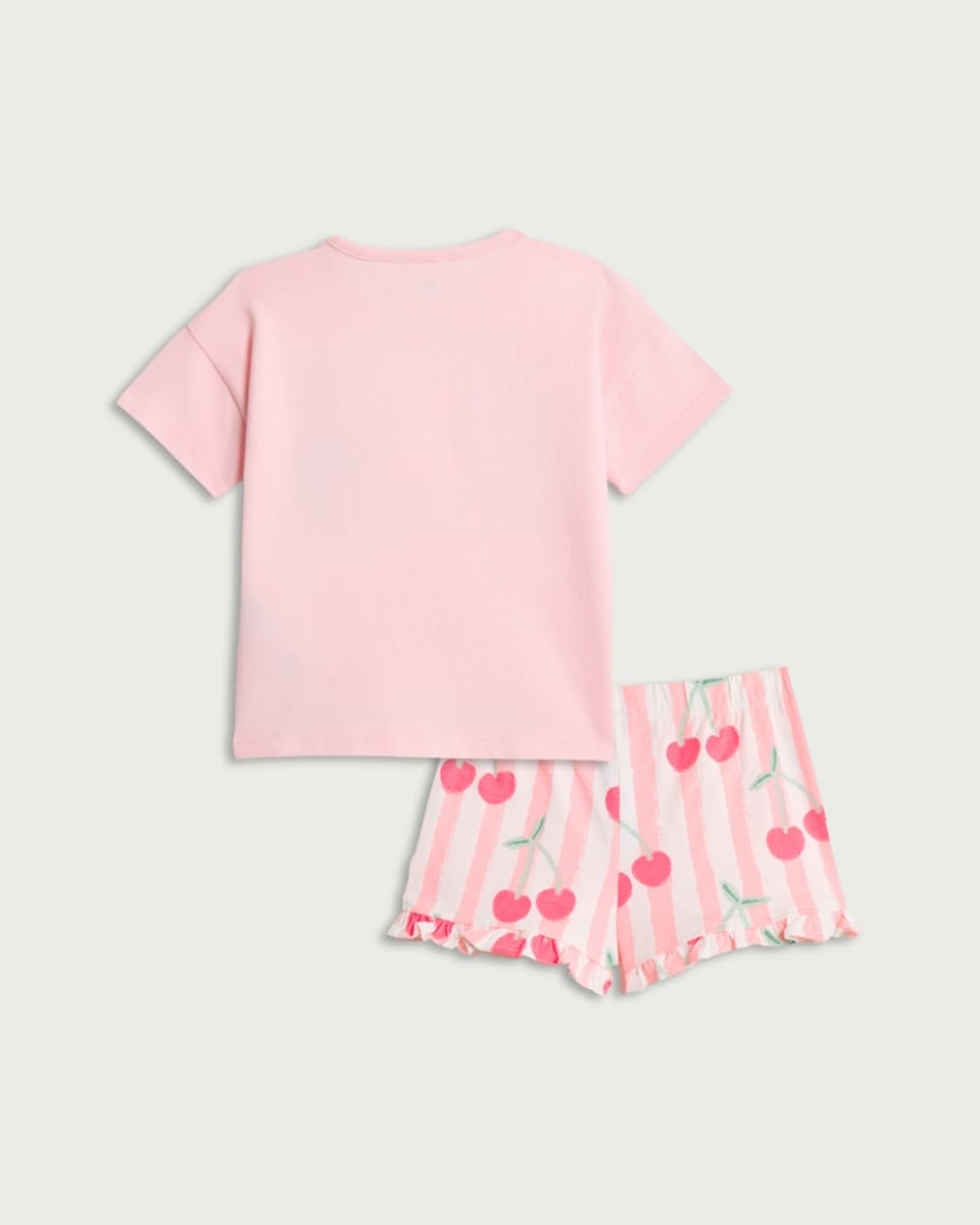image 1 of Disney Minnie and Daisy 2-Piece Pure Cotton Top and Shorts Set in Pink