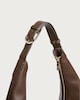 image 2 of SACHA Faux Leather Textured Shoulder Bag in Brown