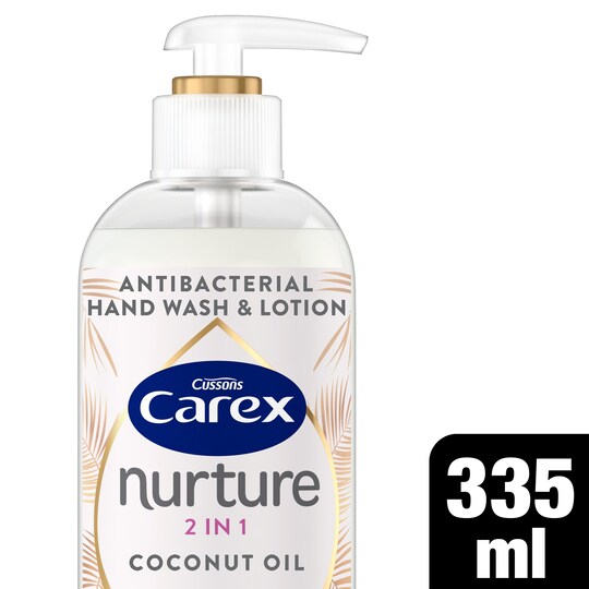 Carex Nurture 2 In 1 Antibacterial Handwash Lotion 335Ml Tesco Groceries