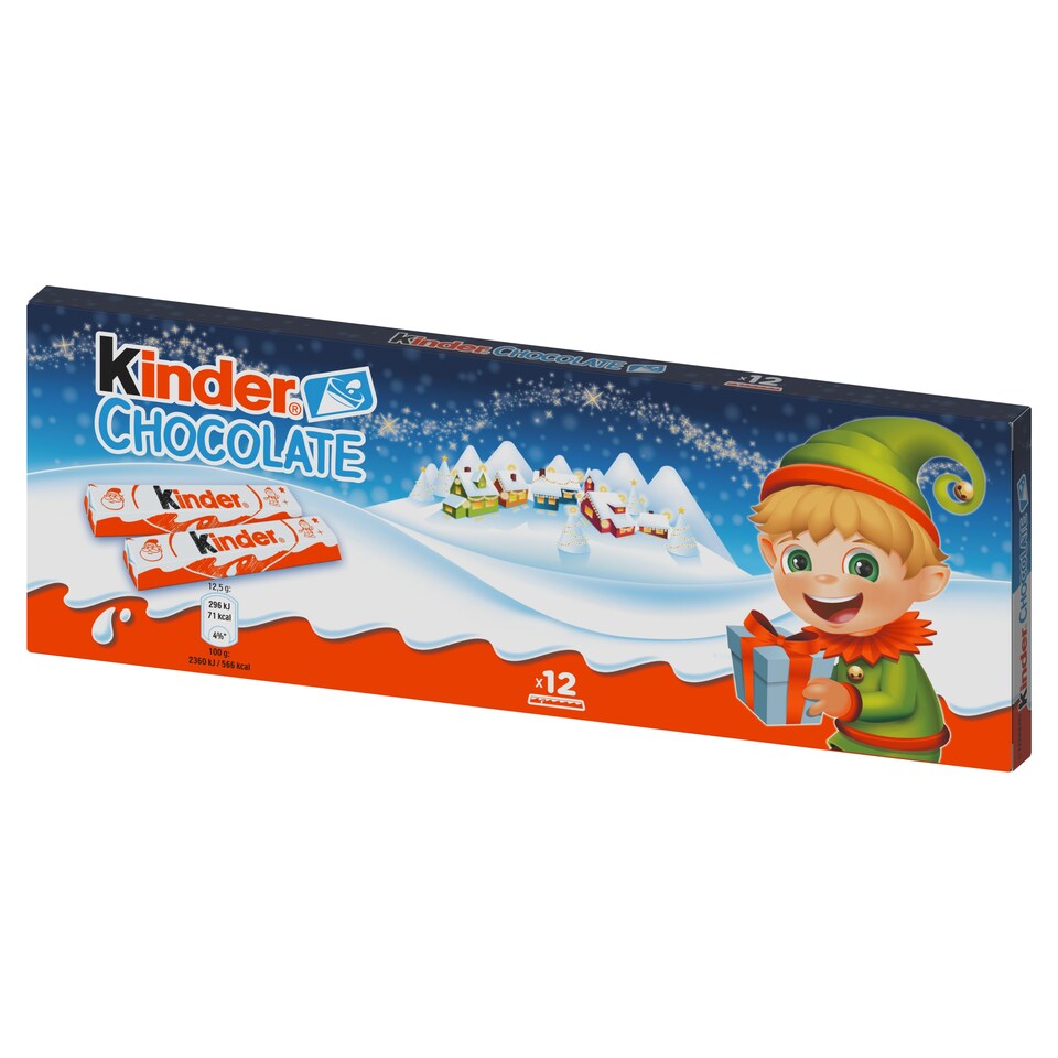 obrázok 1 z Kinder Chocolate Tyčinky z mliečnej čokolády s mliečnou náplňou 12 ks 150 g