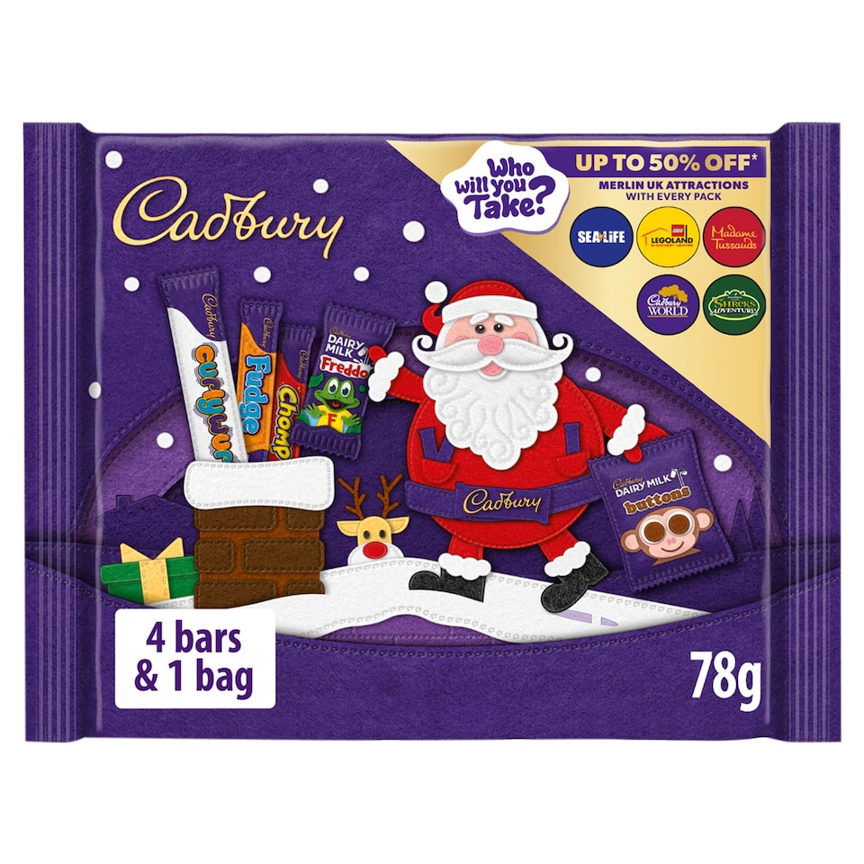image 1 of Cadbury Small Xmas Selection Box 78G