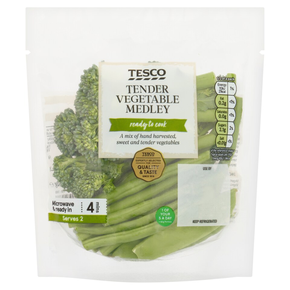 image 1 of Tesco Tender Vegetable Medley 160G