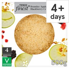 Tesco Finest Bramley Apple & Blackberry Crumble 500g