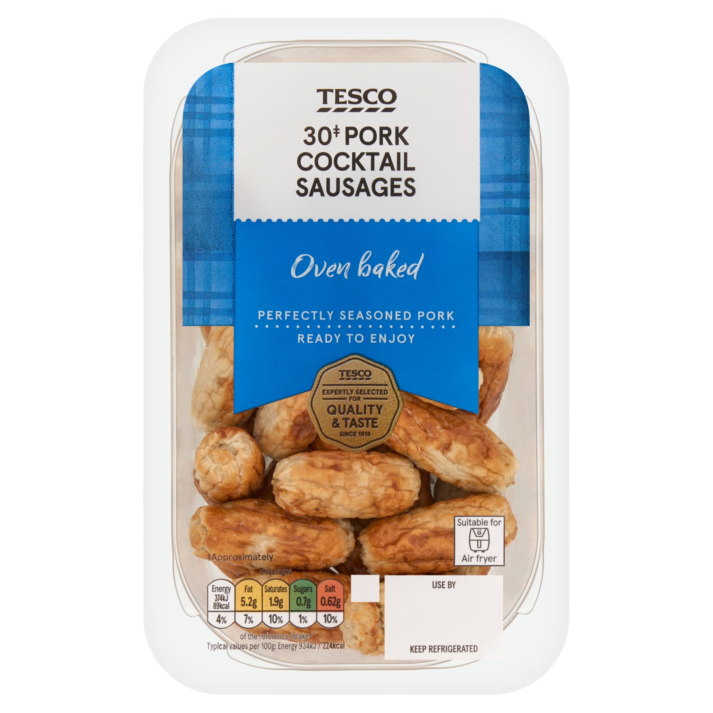 Tesco 30 Pork Cocktail Sausages 240g