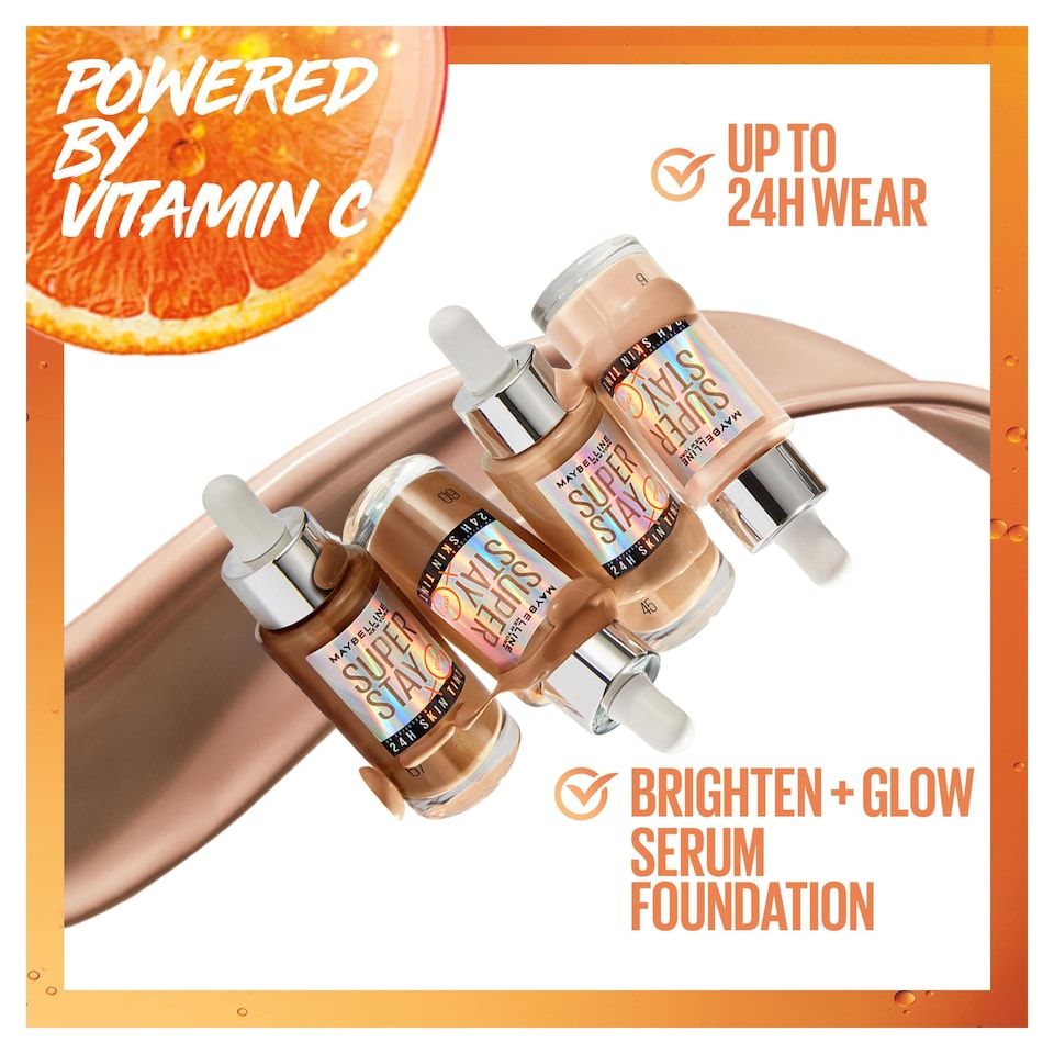 image 1 of Maybelline Super Stay Tint 24 Hour Foundation 34 30Ml