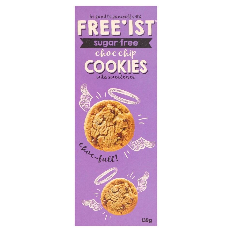 Free'ist Sugar Free Choc Chip Cookies with Sweetener 135g