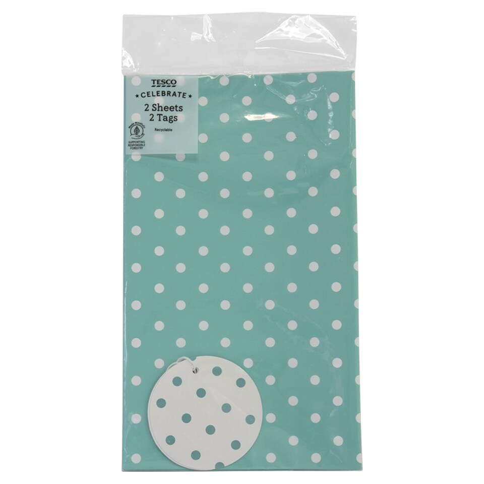 Tesco Aqua Spot 2 Sheet 2 Tags
