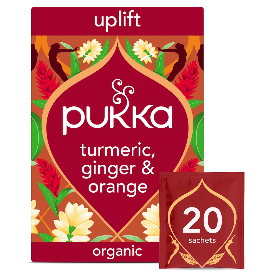 image 1 of Pukka Organic Turmeric, Ginger & Orange Tea 20 Herbal Tea Bags 36g