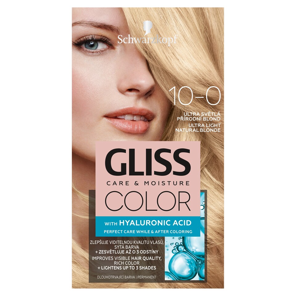image 1 of Schwarzkopf Gliss Color farba na vlasy Ultra Svetlá Prírodná Blond 10-0