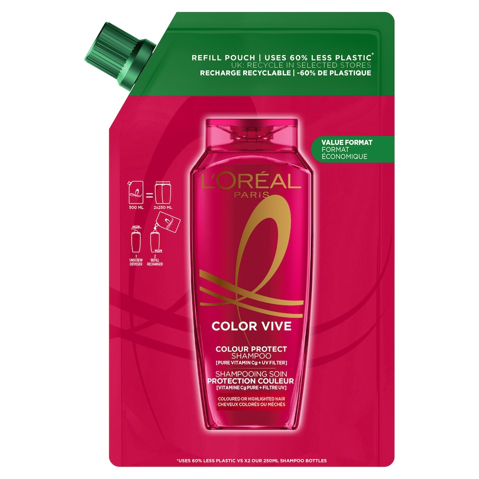 image 1 of L'Oreal Color Vive Shampoo Refill 500Ml