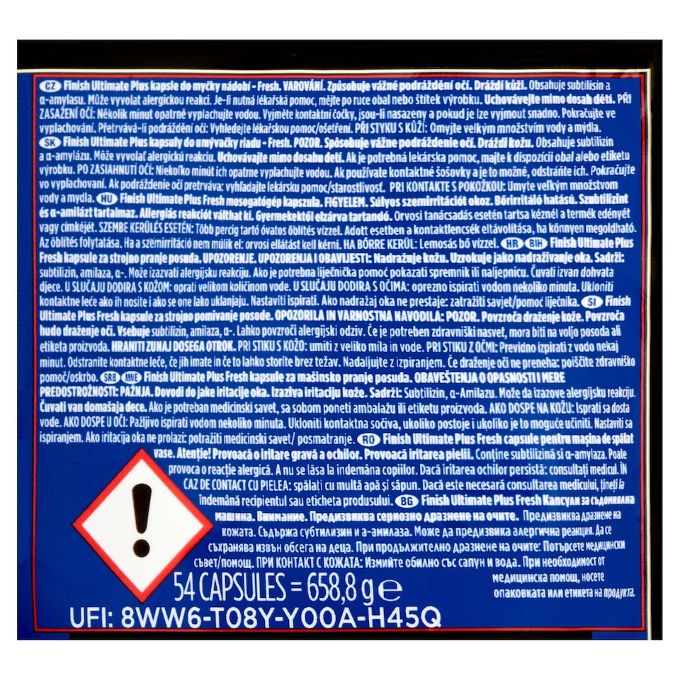obrázok 1 z Finish Ultimate Plus kapsuly do umývačky riadu - Fresh 54 ks