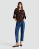 image 2 of F&F Textured Smocked Tie-Front Blouse in Brown
