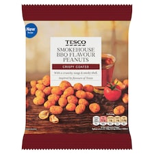 Tesco Bbq Flavoured Coated Peanuts 200G