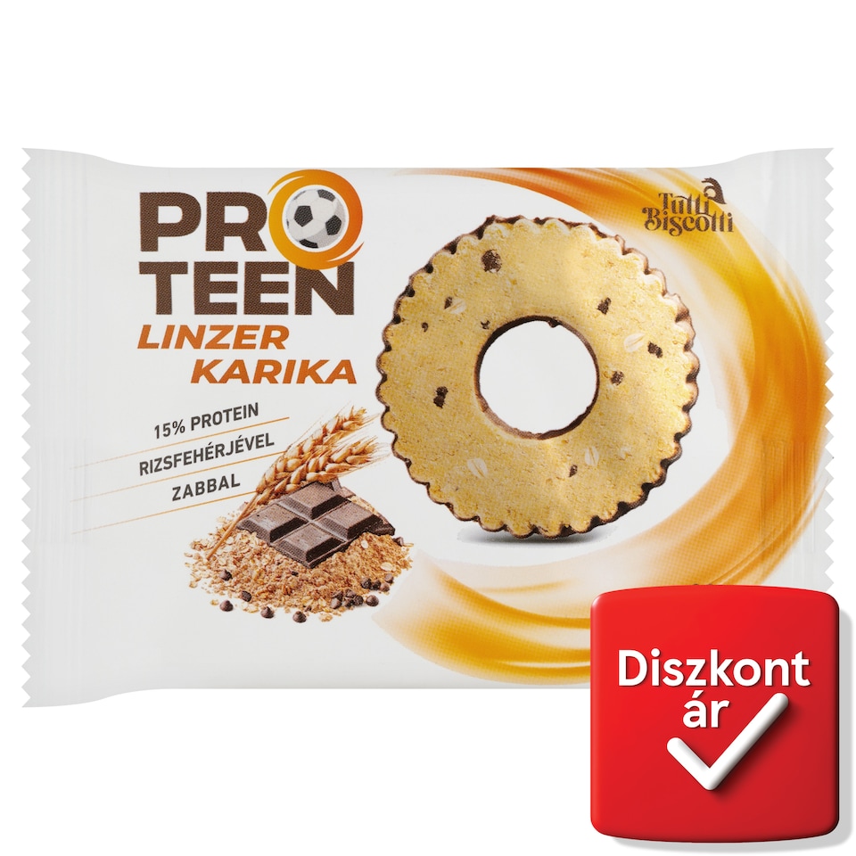 image 1 of ProTeen Linzer Hoop High-Protein Linzer Dough with Cocoa Coating Base 23 g