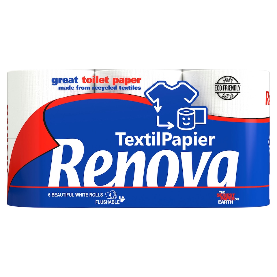 Renova Textil Papier Toilet Paper 6 Rolls 840 Sheets