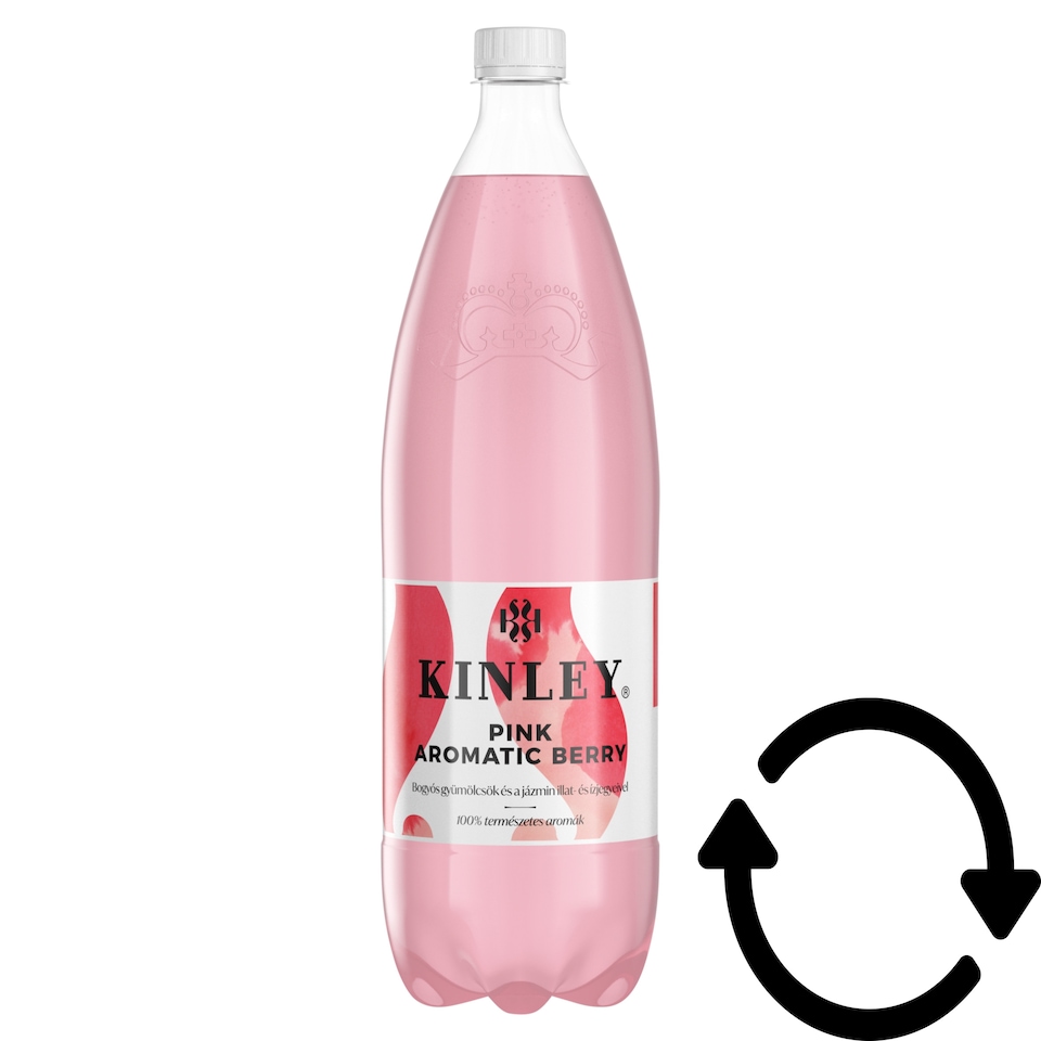 Kinley Pink Aromatic Berry Carbonated Soft Drink with Mixed Berry Fruit Flavoured 1,5 l