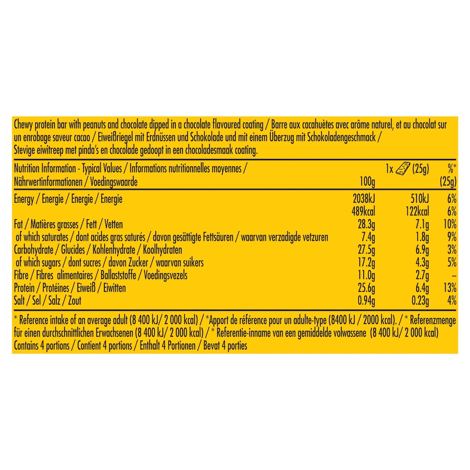 image 1 of Nature Valley Protein Snacksize Bars - Peanut & Chocolate 4 x 25g