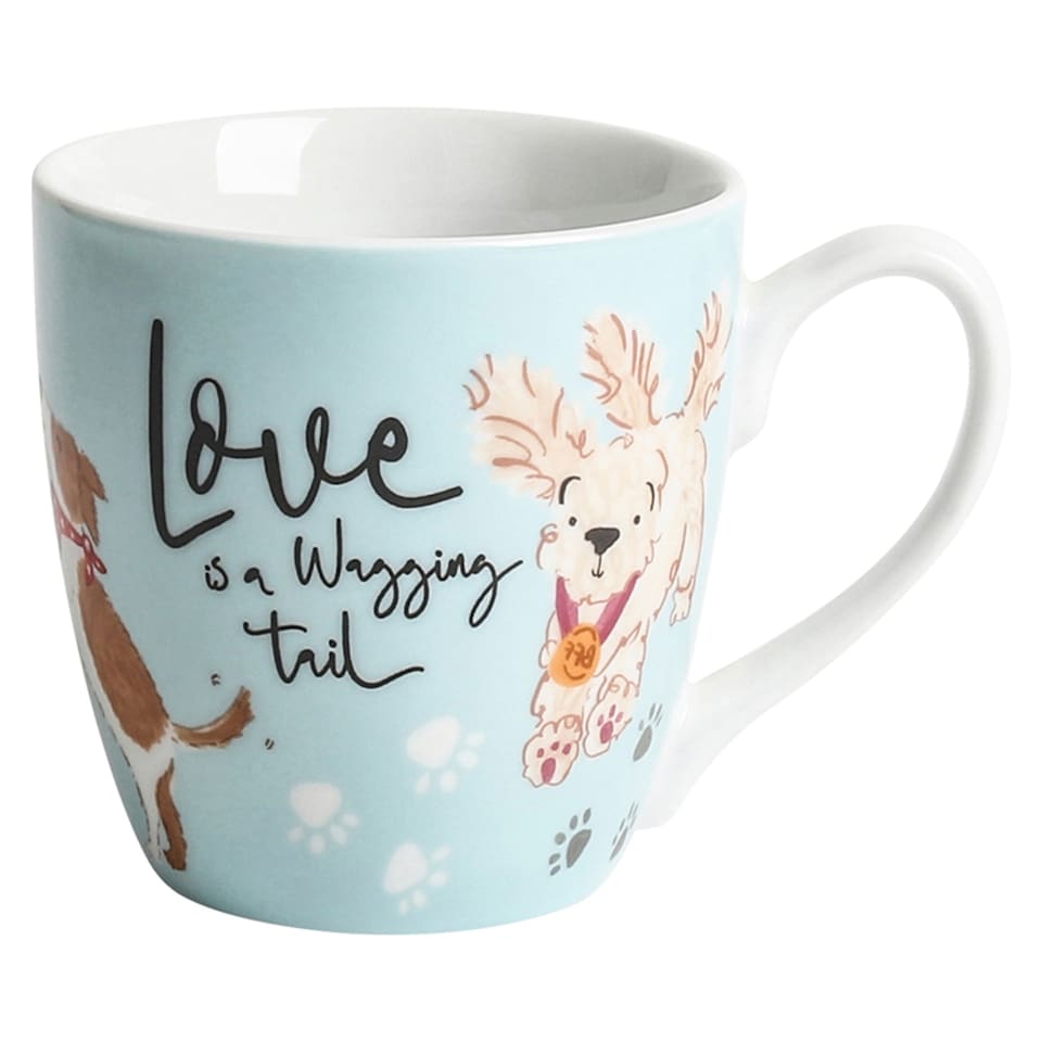 Tesco Wiggly Tail Dog Mug