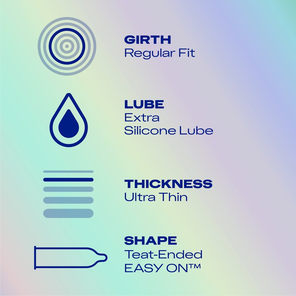 image 1 of DUREX NUDE ULTRA THIN EXTRA LUBE CONDOMS 10s