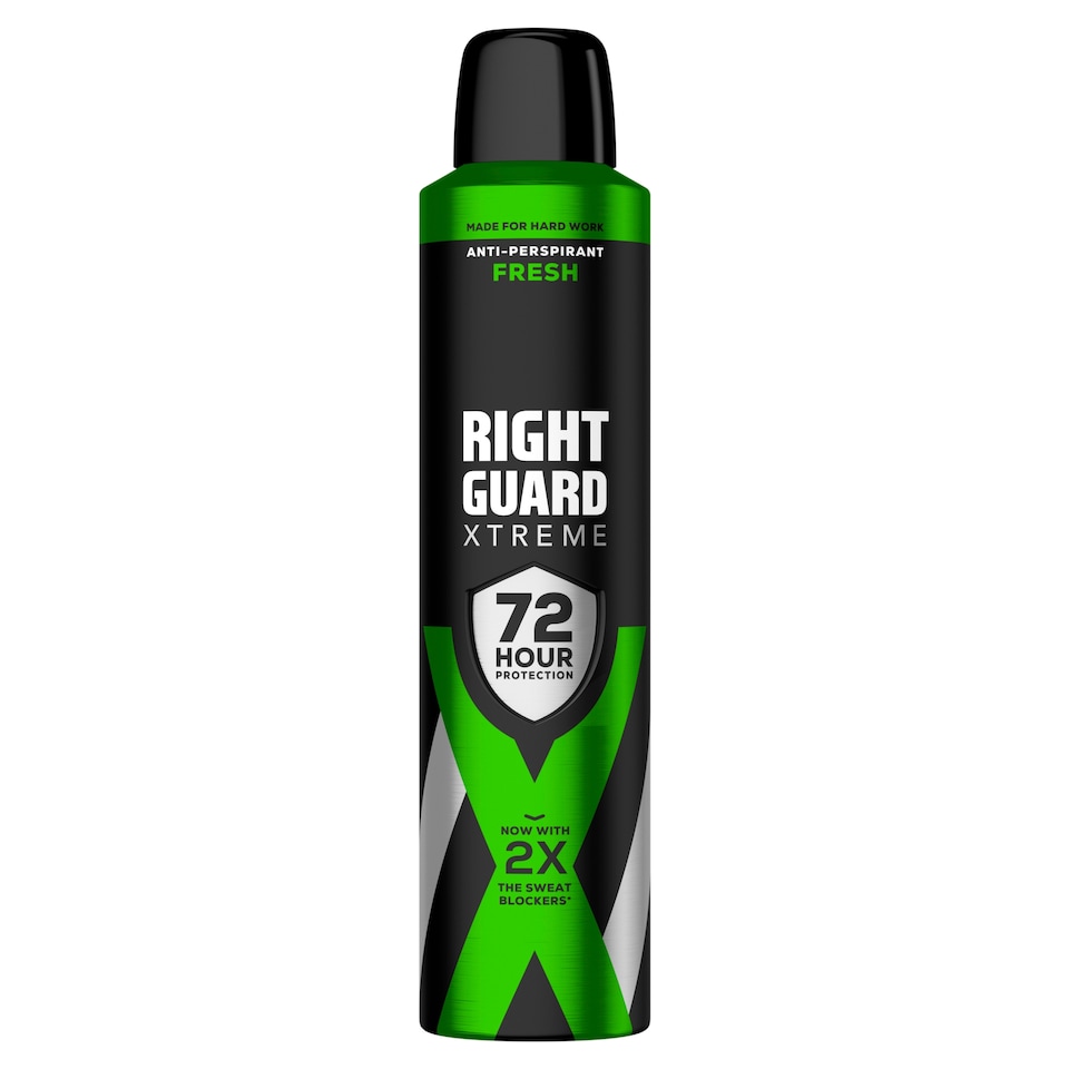 image 1 of Right Guard Xtreme Male 72 Hours Protection Anti-Perspirant Fresh 250ml 