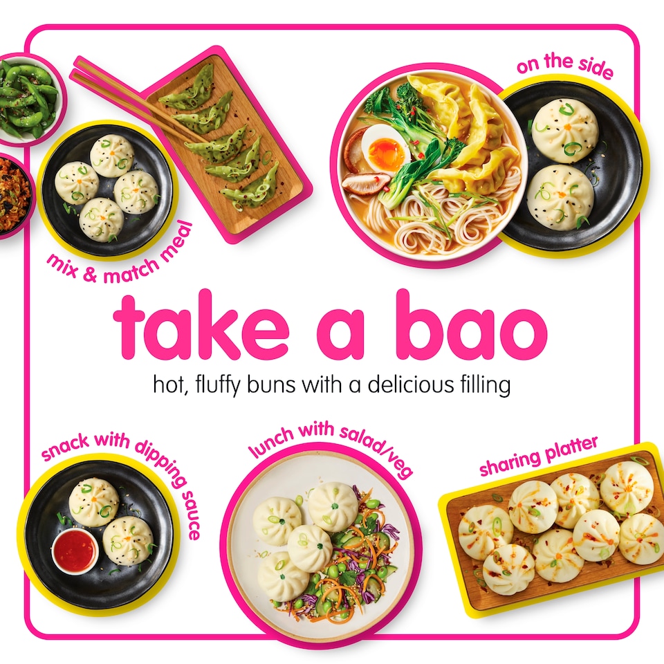 image 1 of itsu teriyaki chicken 8 bao buns 256g