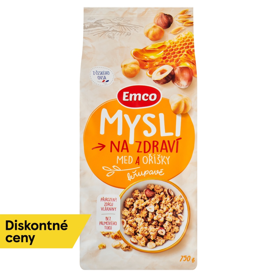 Emco Mysli na Zdraví Crispy Honey and Nuts 750 g