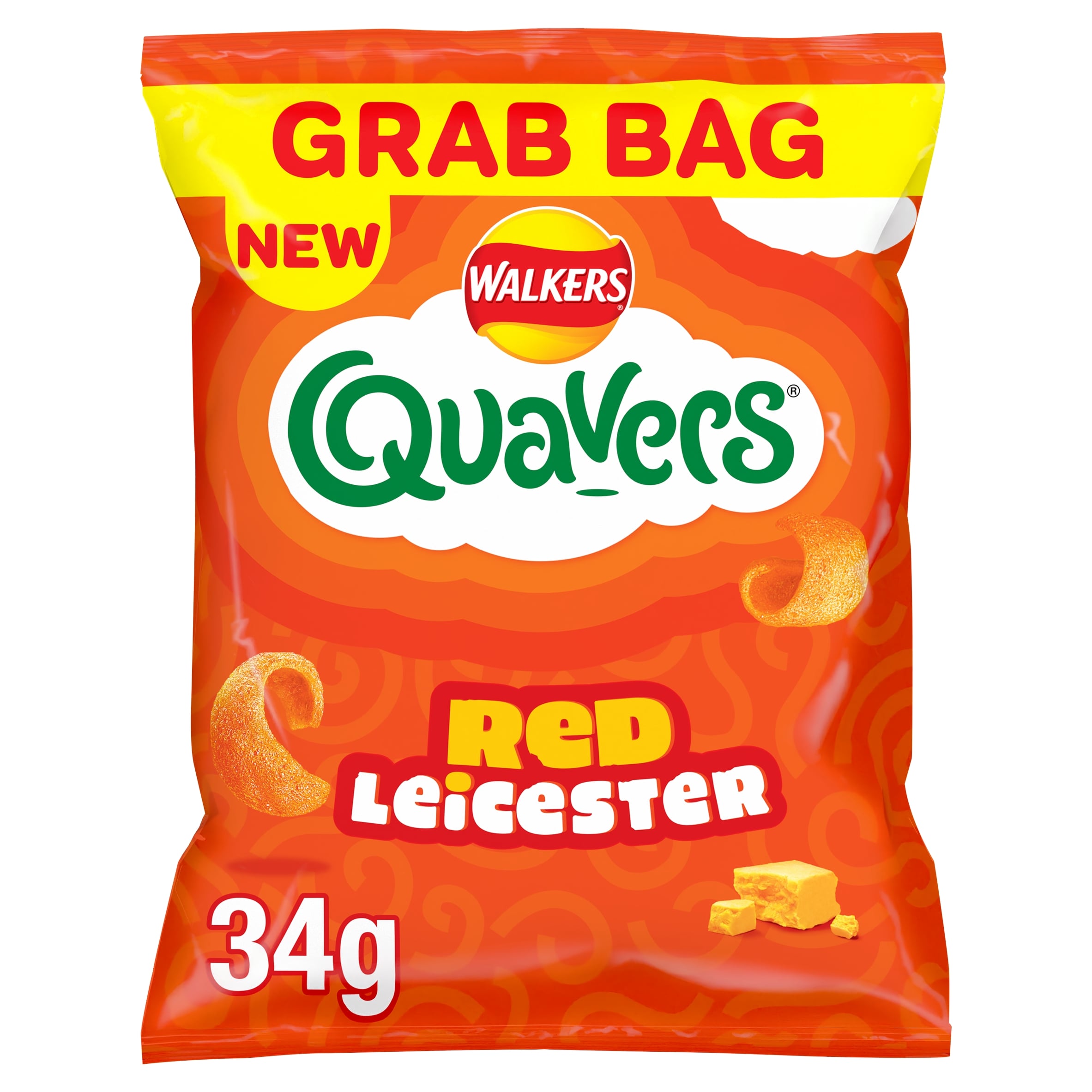 Quavers Red Leicester Grab Bag Crisps 34g
