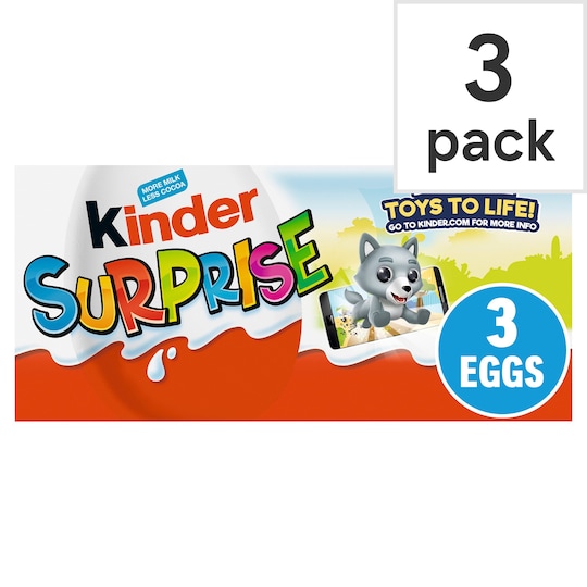 Kinder Surprise Egg 3 X 20G Tesco Groceries