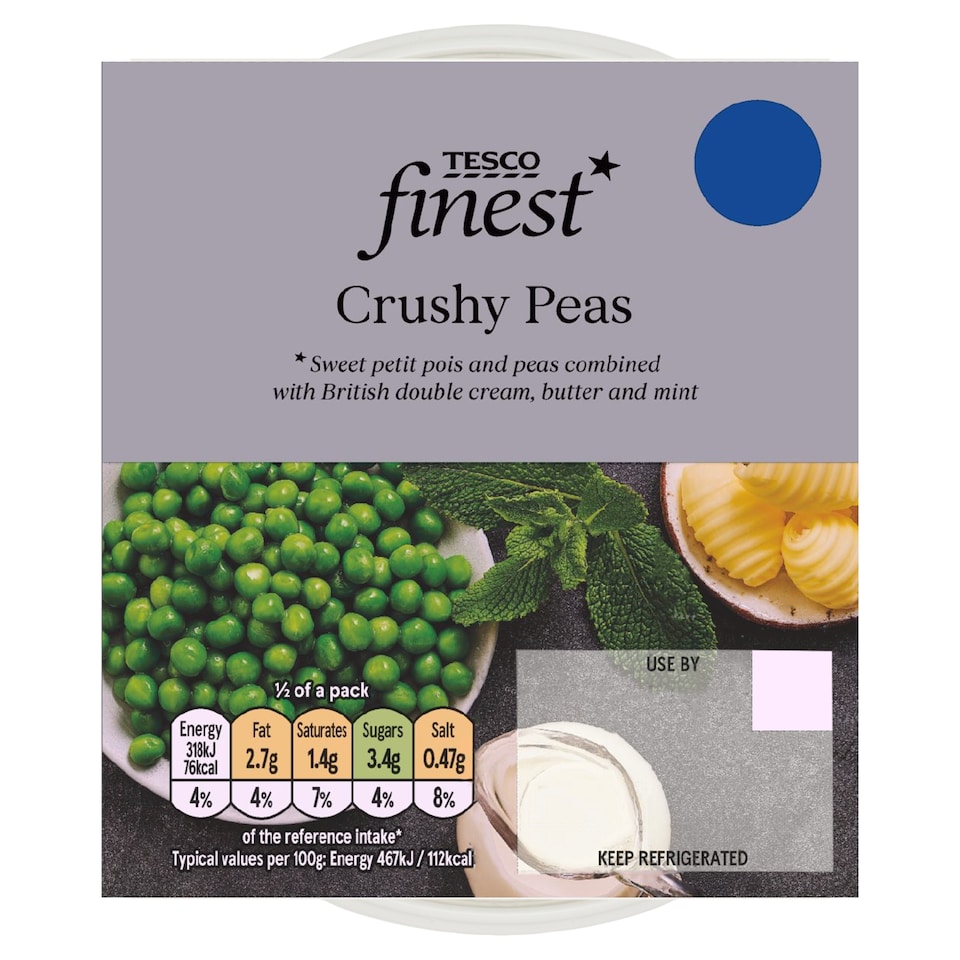 Tesco Finest Crushy Peas 150g