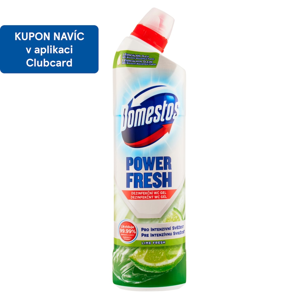 Obrázek 1 pro produkt DOMESTOS Power Fresh Lime Fresh WC gel 700ML