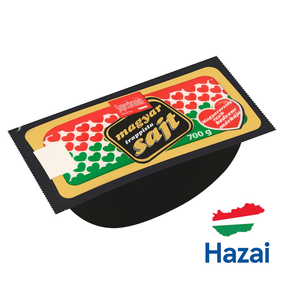 Magyar Trappista Sajt zsíros, félkemény felezett trappista sajt 700 g