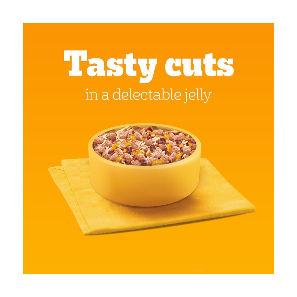 image 1 of Pedigree Puppy Dog Food Pouches Mixed in Jelly 12x100g