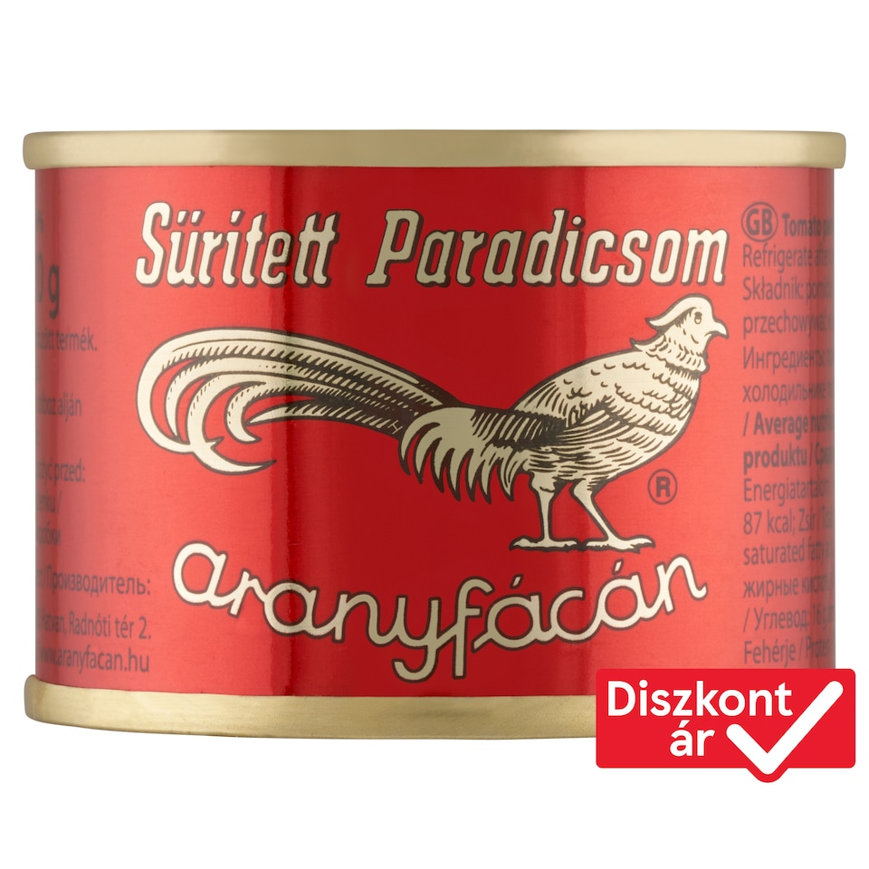 Aranyfácán sűrített paradicsom 70 g
