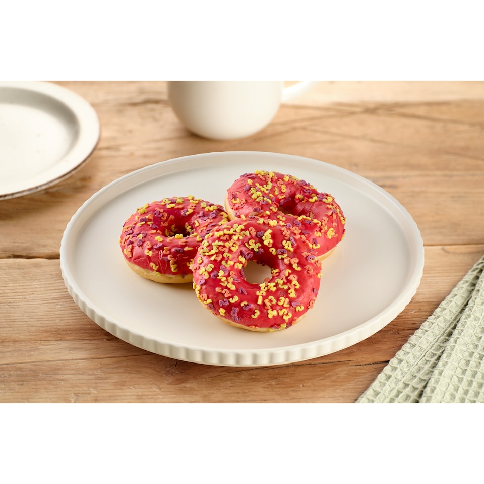 image 1 of Tesco Donut Red with Numbers 56g