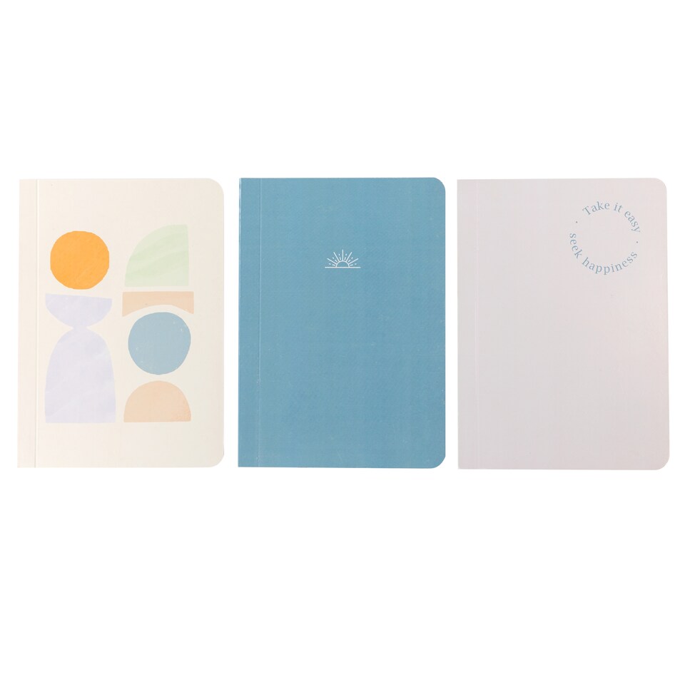 image 1 of Abtract Mini Notebooks A6 3Pack