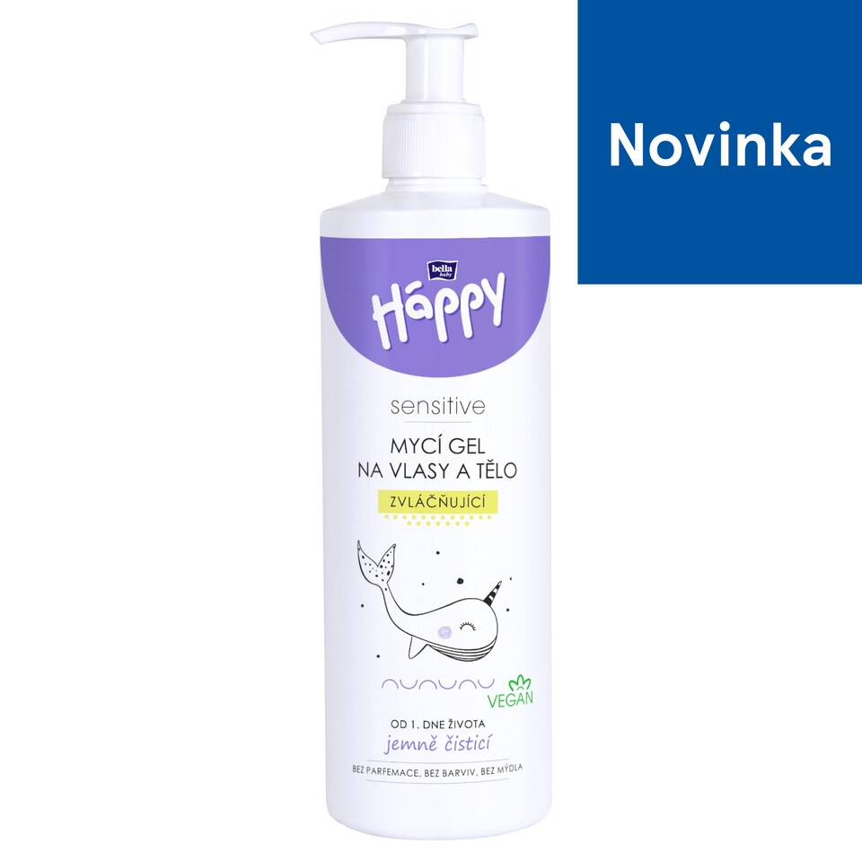 Bella Baby Happy Sensitive Hair and Body Washing Gel Softening 400 ml
