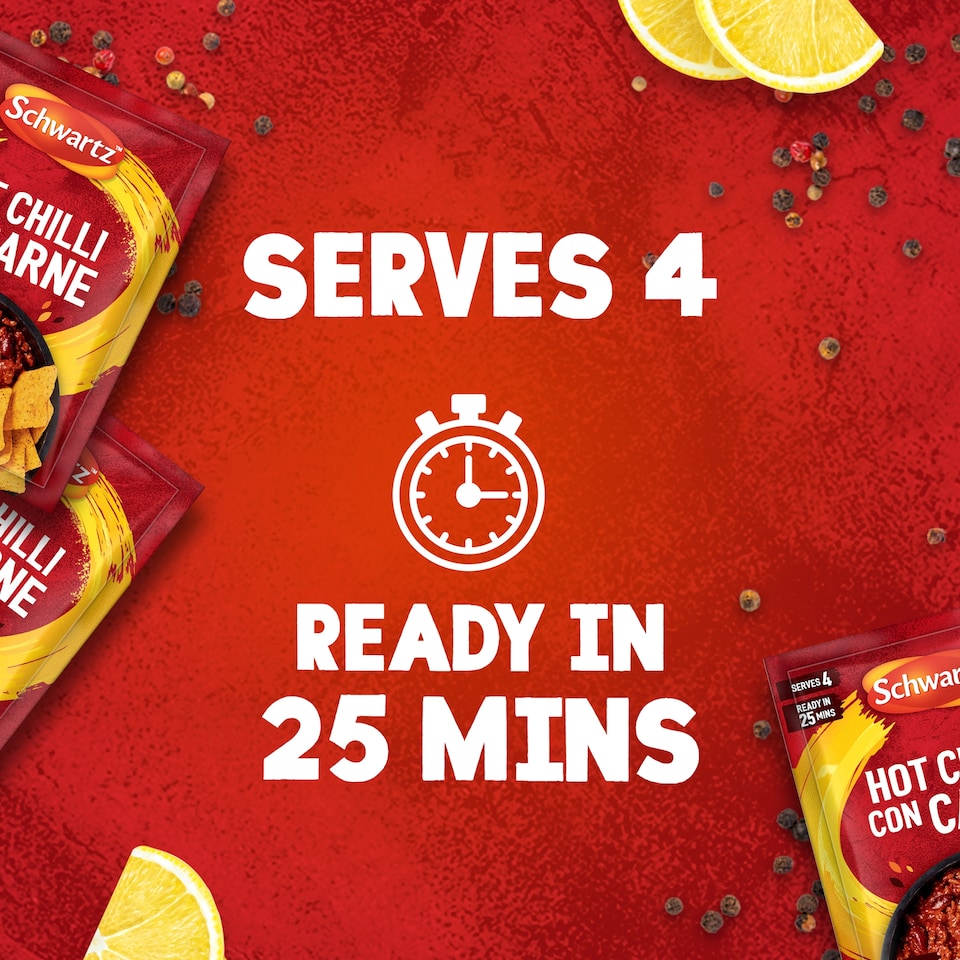 image 1 of Schwartz Hot Chilli Con Carne Recipe Mix 41g 