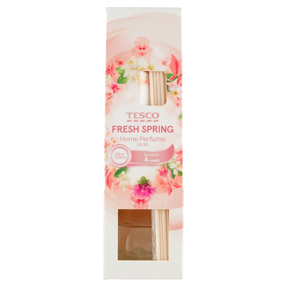 Tesco Fresh Spring vonný olej s ratanovými tyčinkami 30 ml