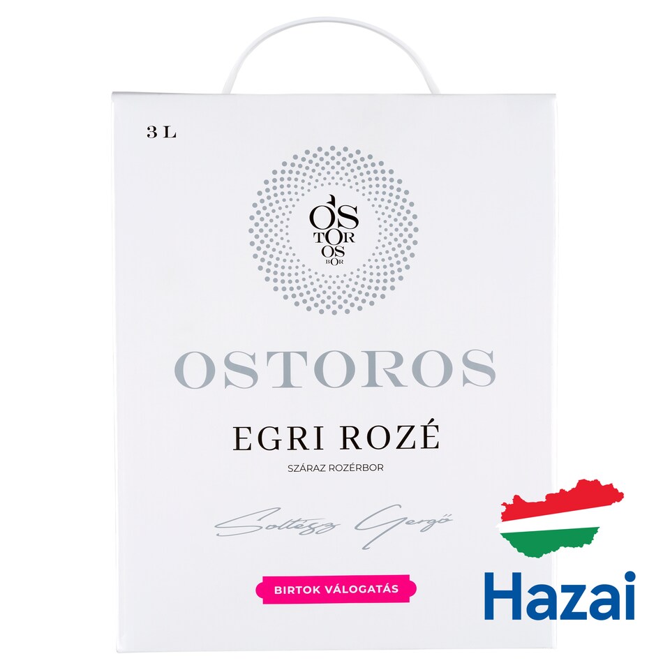 image 1 of Ostorosbor Bag-In-Box Egri Rozé Dry Rose Wine 12% 3 l
