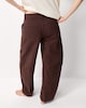 image 4 of F&F Pure Cotton Relaxed Fit Cargo Trousers in Chocolate