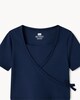image 3 of F&F Active Girls ULTRAMOVE Wrap Top and Flared Leggings Set in Navy