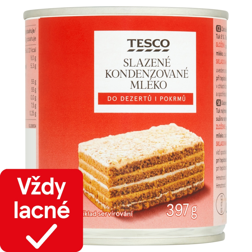 Tesco Sweetened Condensed Milk 397 g