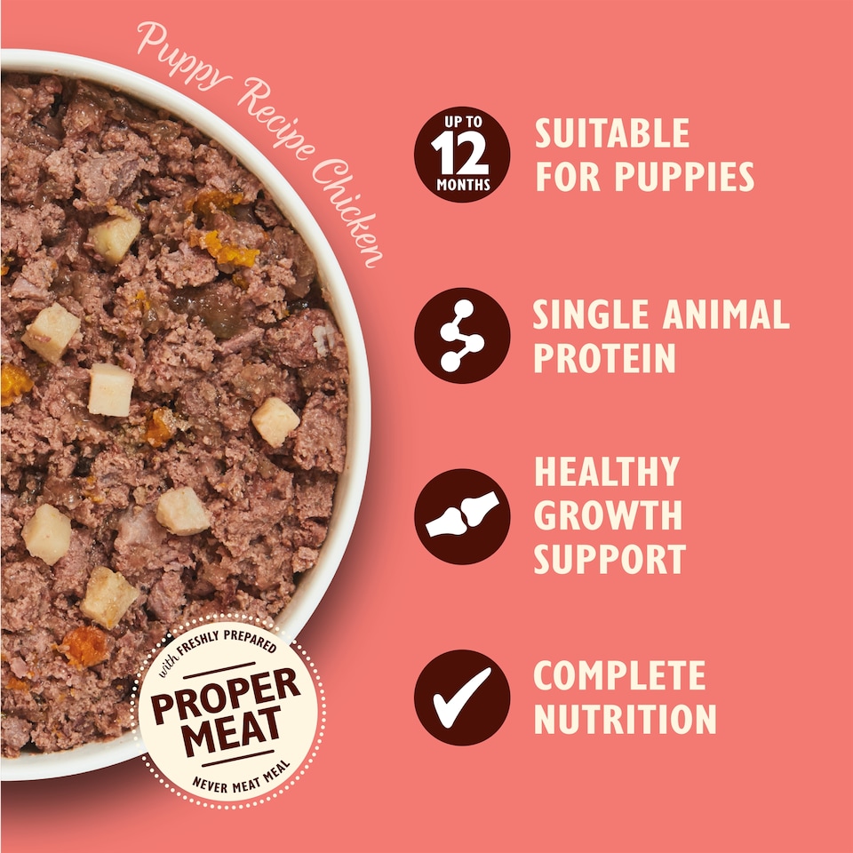 image 1 of Lily's Kitchen Puppy Recipe with Chicken, Potatoes and Carrots 150g 