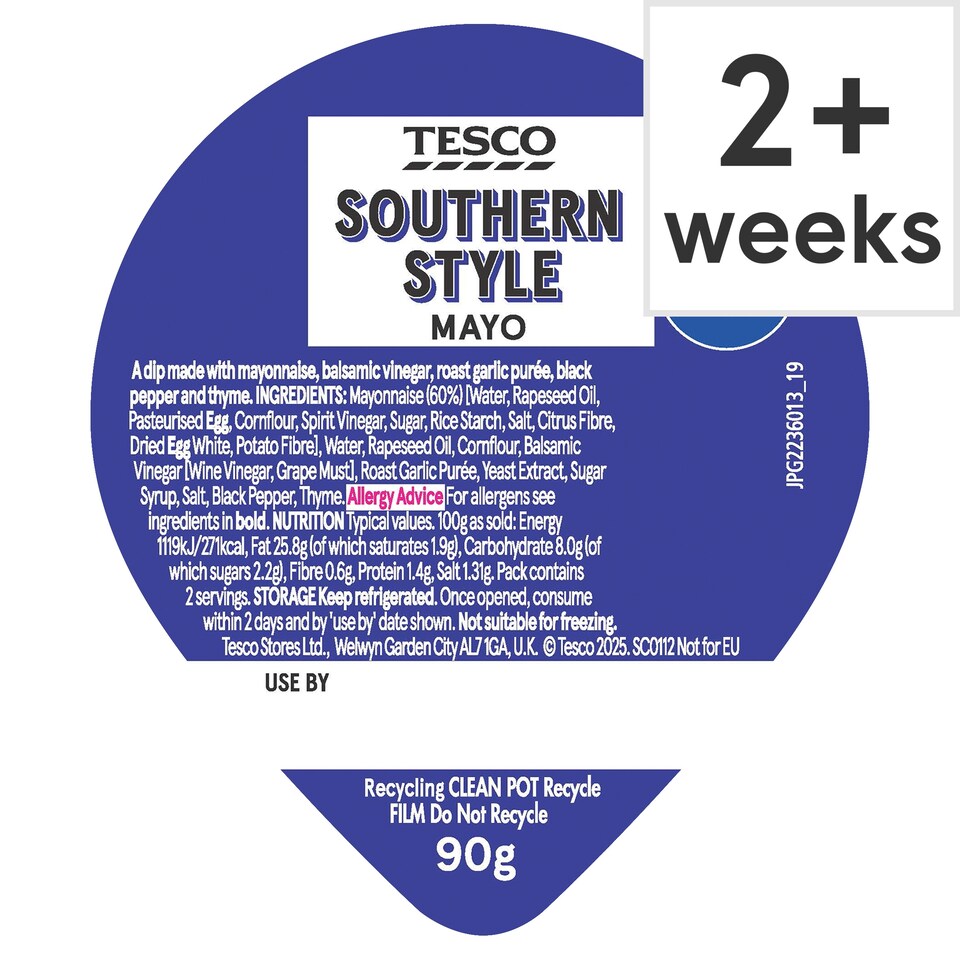 Tesco Southern style Gravy Mayo Dip 90g