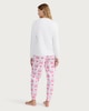 image 3 of Disney Marie Christmas Fleece Top and Trousers Pyjamas in Multi Pink