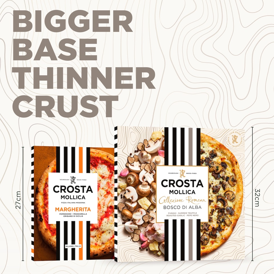 image 1 of Crosta Mollica Collezione Romana Bosco di Alba Pizza – Truffle & Mushroom 483g