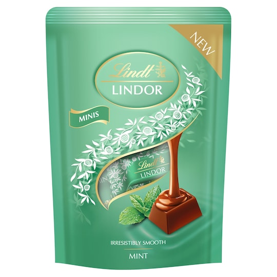 image 1 of Lindt Lindor Mini Mint Chocolate Pouch 90G