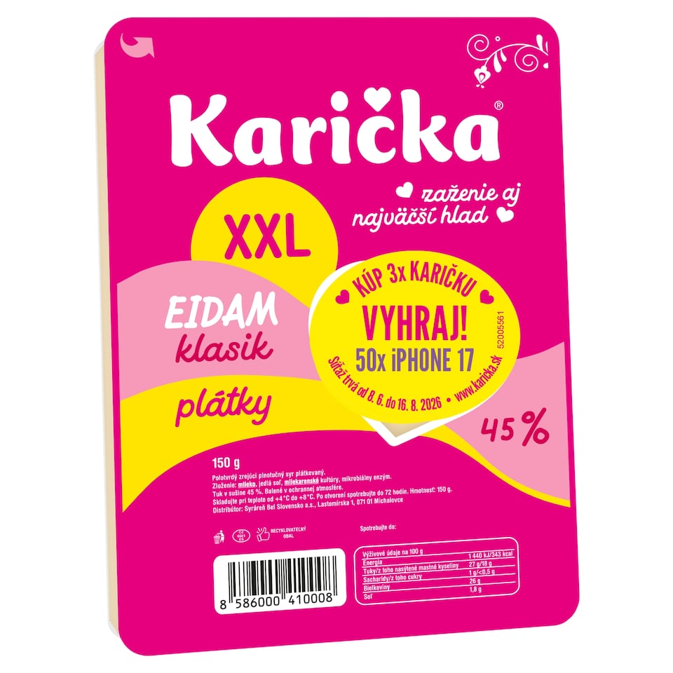 obrázok 1 z Karička Eidam plátky klasik XXL 150 g