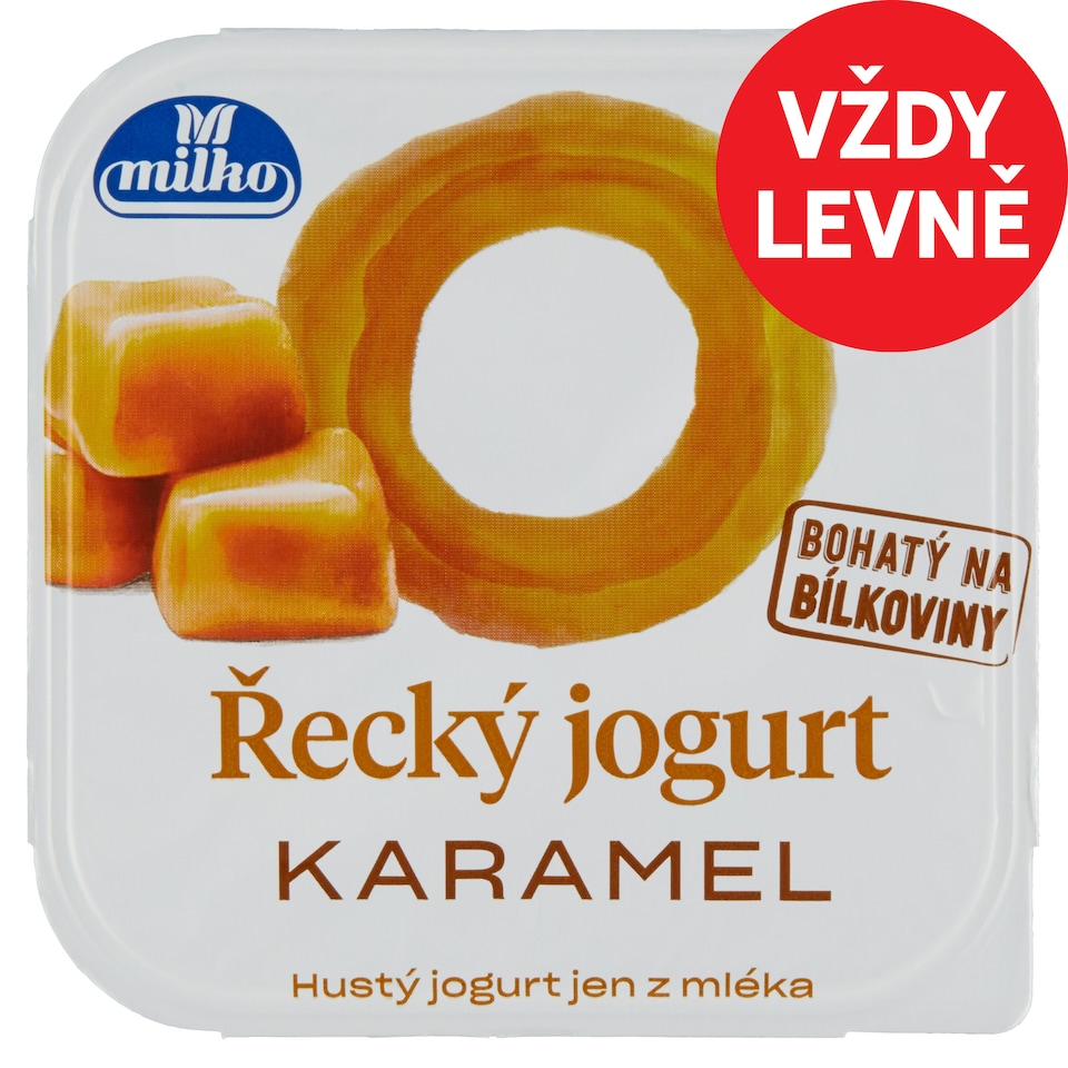 image 1 of Milko Greece Yoghurt 0% Caramel 140g