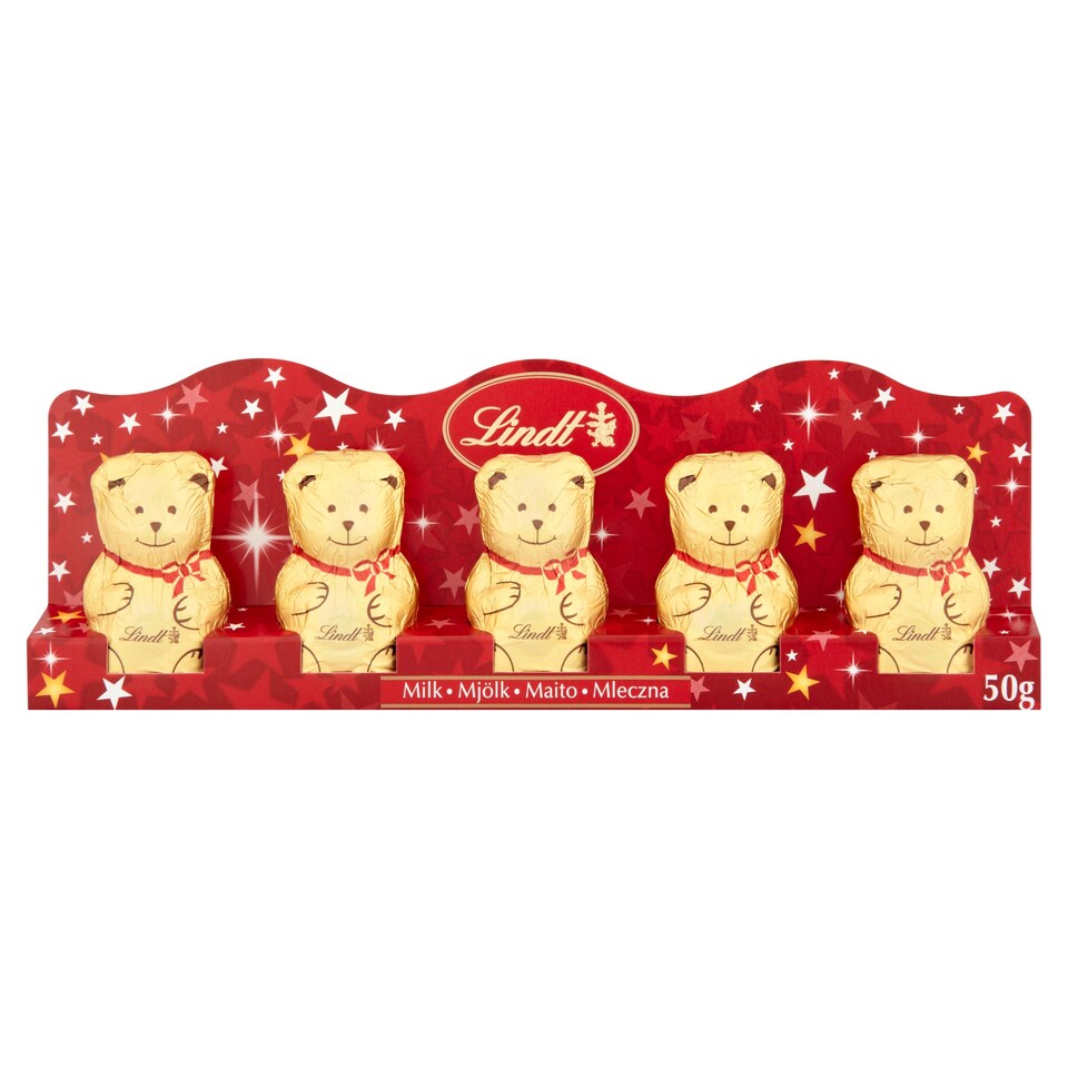 Lindt Teddy Bear 5Pack 50G